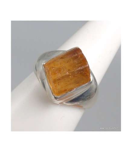 Bague chevalière topaze - chevalière, en