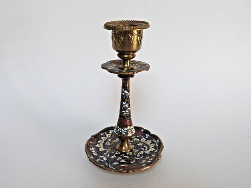 Chandelier bronze émail - chandelier,