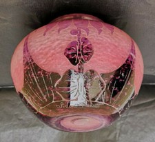 Vase Dalhias signé Le verre