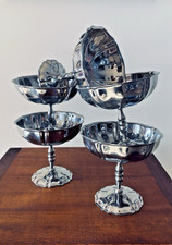 Lot de 5 coupelles en inox sur