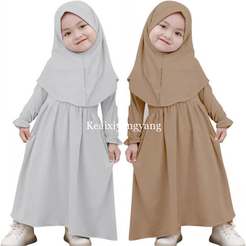Girls muslim dress headscarf - girls,