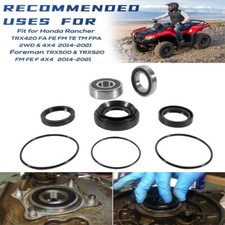 Rear Wheel Axle Bearing Kit for 2014-2021 Honda TRX420 Rancher TRX500 Foreman