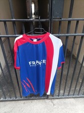 T Shirt France Mondial 2010 Maillot De Foot Football Bleu Blanc Taille XL