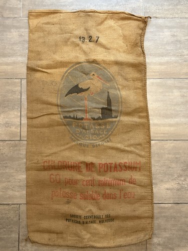 Sac toile jute ancien - sac,