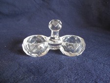 SALERON DOUBLE EN CRISTAL DE BACCARAT