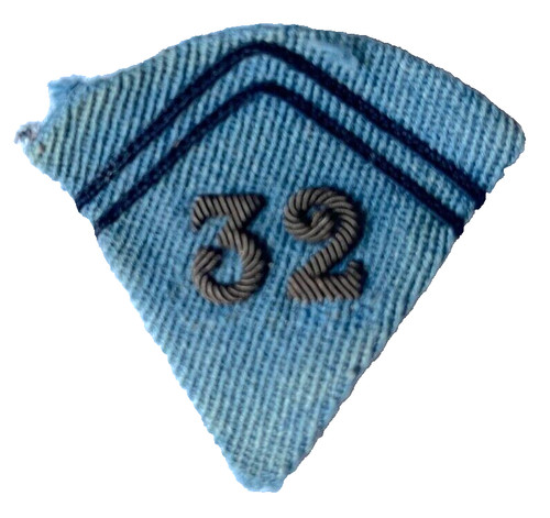 Rare insigne une - patte, col