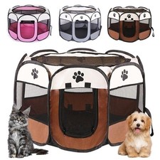 Parc pour Chiots - Pliable - pour Chiens - en Tissu Oxford - Étanche - pour l...