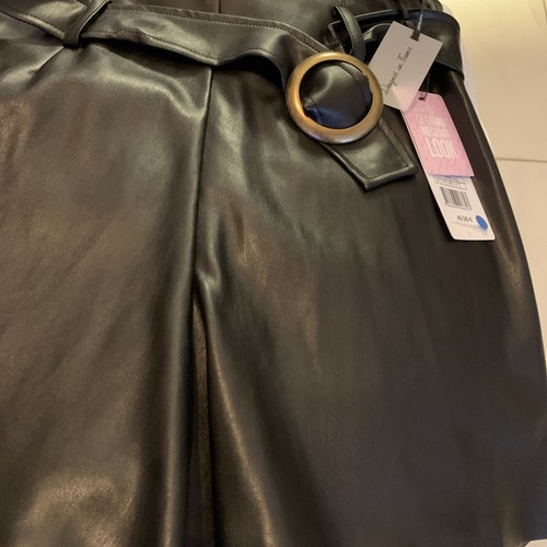 Jupe culotte cuir - jupe,