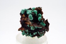 Malachite après Cuprite, Grèce 3x3cm