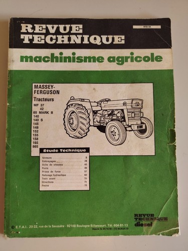 Revue technique tracteur - technique,