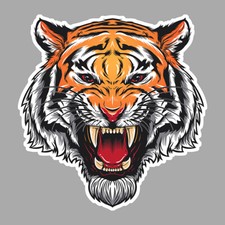 TIGRE TIGER HEAD DRAGON DECAL