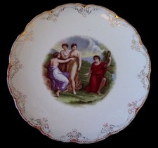 Angelica Kauffman assiette porcelaine  Old porcelain plate