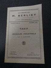 CATALOGUE - BROCHURE BERLIET