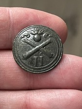 Bouton du 11eme Régiment D’Artillerie, 1er Empire, GM, Napoleon, Etain