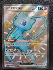 Carte Pokemon MEW 216/091 EX FA Full Art Shiny EV4.5 PAF FR exc (port groupé)