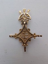 Bijou Broche Pendentif Croix Du Sud Agadez Or Massif 18k