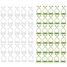 60 pièces Support Clips pour Plante Grimpante, Crochet Fixateur Mural Auto-ad...