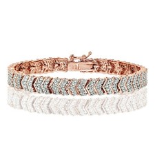 Bracelet tennis chevron - bracelet, en