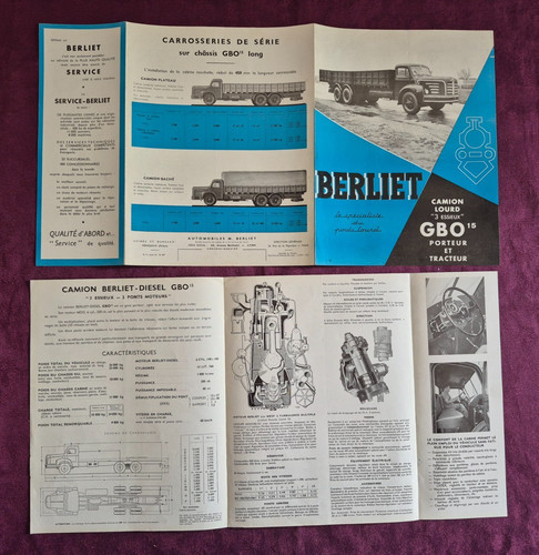 Dépliant 1524 berliet - dépliant,