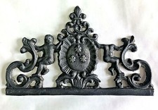 Fronton type réplik clock UHR lanterne horloge comtoise fleur lys cherubins 2 18