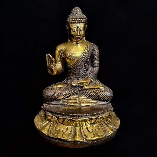 Golden buddha brass - buddha, statue