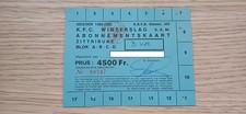 Billet 1982/83 KFC Winterslag