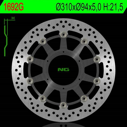 Disque frein avant honda - de,