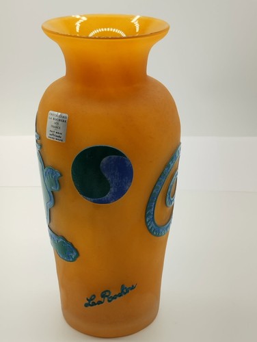 Vase signé cristallerie - vase,