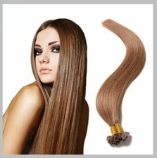 200 EXTENSIONS DE CHEVEUX POSE A CHAUD 100% NATURELS REMY HAIR CHATAIN NOISETTE