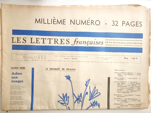 Journal les lettres francaises - lettres,