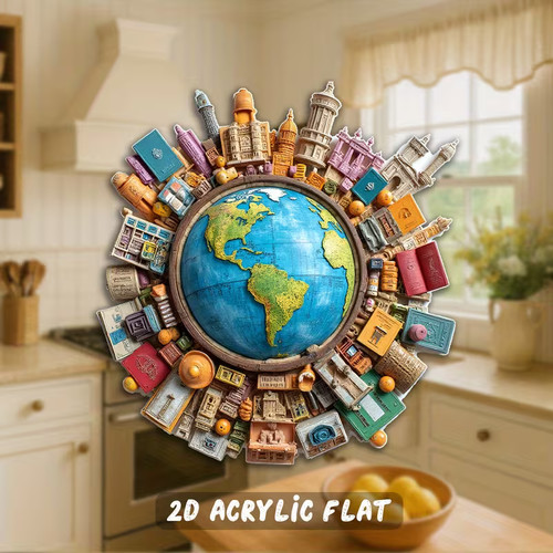 Aimant magnet world map monde - magnet,