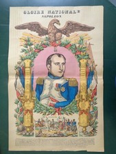 Napoléon Affiche ancienne Gravure Imagerie Epinal Pellerin Gloire Nationale