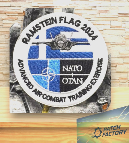 écusson brodé otan ramstein - Écusson,