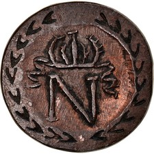 [#876956] Pièce de monnaie, France, Napoléon Ier, 10 centimes, 1810, Paris, forge contemporaine