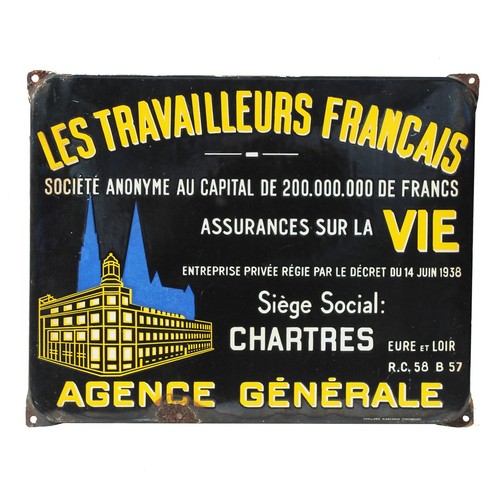 Ancienne plaque émaillée les - ancienne,