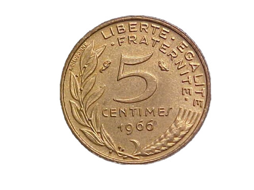 1966 france centimes 933 - france,