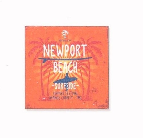 Tableau cadre bois plage - bois,
