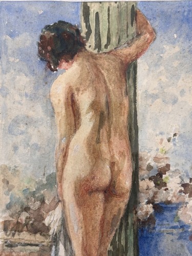 Beau tableau ancien portrait - beau,