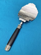 Pelle à asperge métal argenté & ébène couvert de service pince 27,5cm