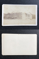 Europe, Bâtiment à identifier, théâtre ou thermes, circa 1870 vintage cdv albume