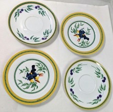 Ensemble de quatre assiettes Hermes Tucan du Japon