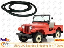 Joint en verre de cadre de pare-brise avant caoutchouc neuf pour Jeep CJ5 / C...