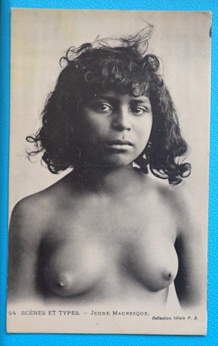 Cpa maghreb jeune femme seins - cpa,