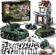 WW2 Army Tank Toys Building