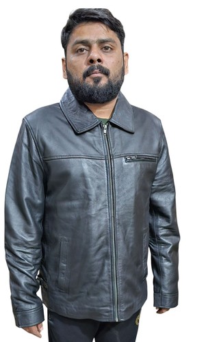 Men fashion leather jacket - leather,
