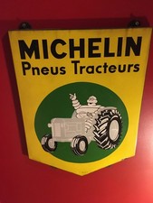 Plaque émaillée Michelin pneu tracteur