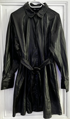 Robe effet similicuir - , zara