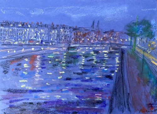 Peinture impressionniste pont - peinture, #impressionniste