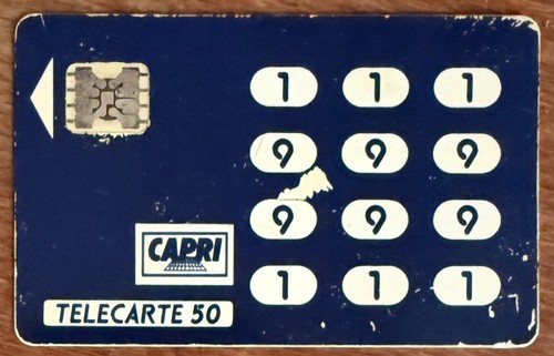 Capri télécarte réf - capri,