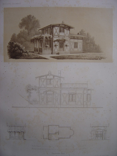Lithographie thorwärterhaus - lithographie,